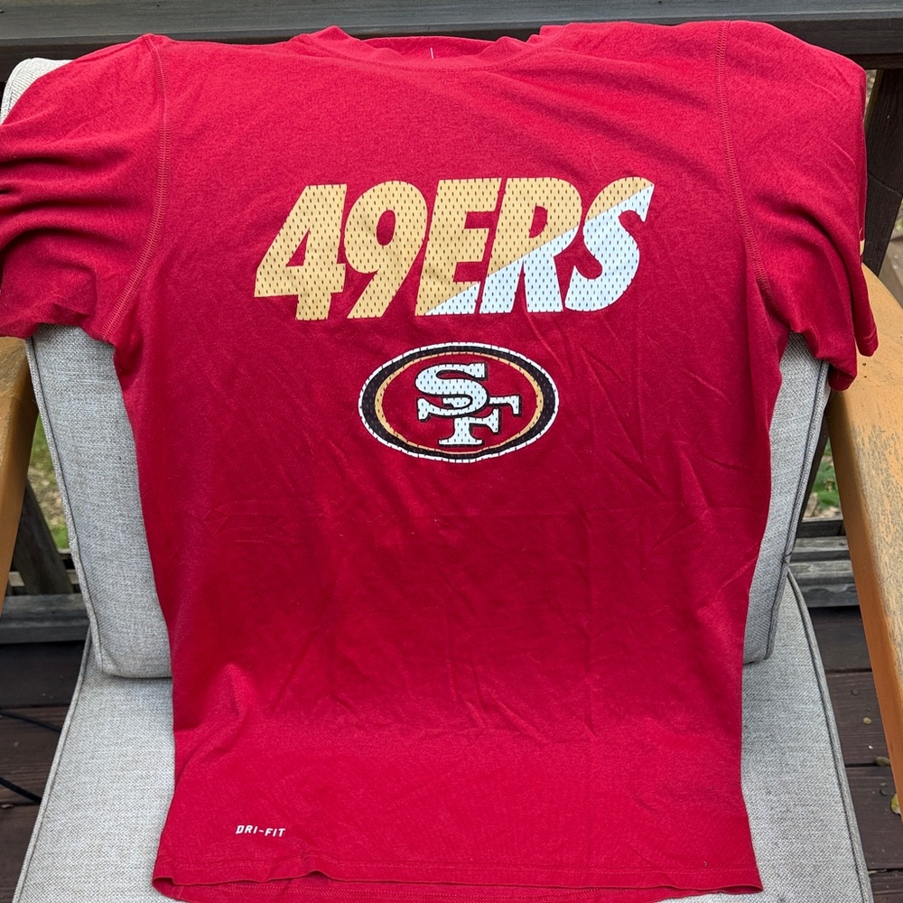 Nike Dri-Fit NFL San Francisco 49ers Training Tee — Red | Size S